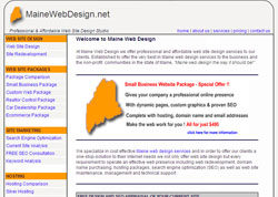 web site design for mainewebdesign.net